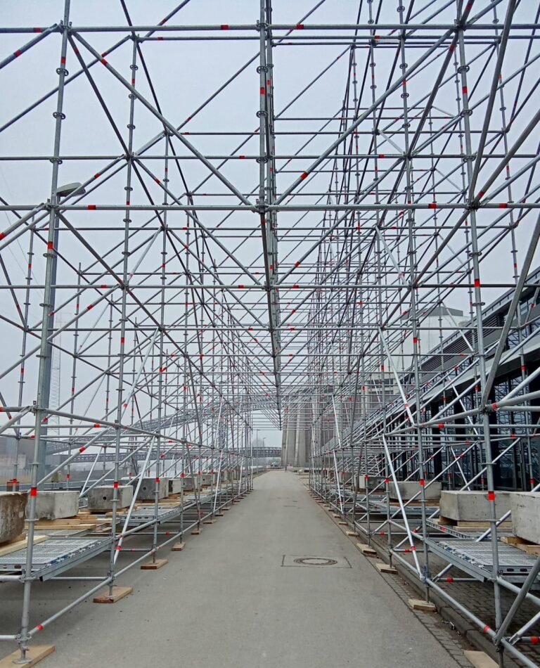 umístění lešení